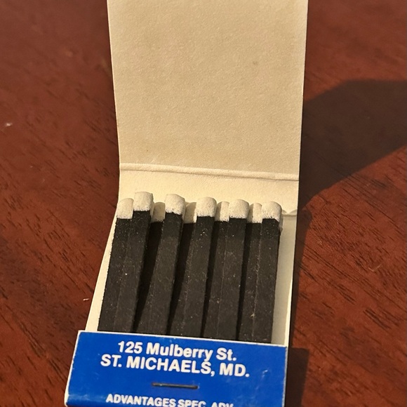 Vintage Matchbook Town Dock Restaurant St Michaels Maryland MD Matches Mulberry - Picture 11 of 12